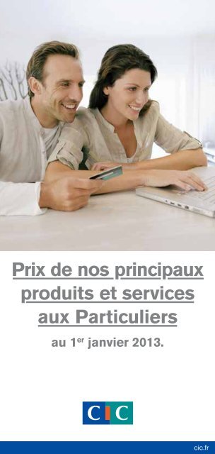 Tarifs particuliers - CIC