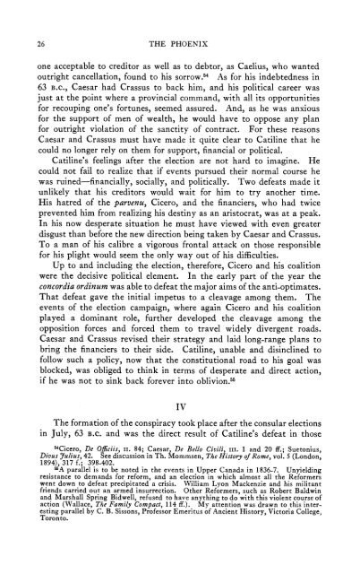 Catiline and the "Concordia Ordinum" - Historia Antigua