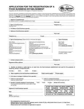 Downloadable Food Premises Registration Form (PDF, 50kb)