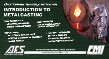 INTRODUCTION TO METALCASTING - American Foundry Society