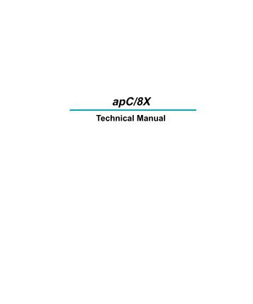 apC/8X Technical Manual - IP CCTV GmbH