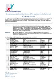 MW-E 2013 Gesamtergebnisse.pdf - Zentrum fÃƒÂ¼r Mathematik