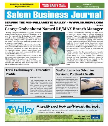May 2011 - Salem Business Journal
