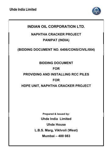 Uhde India Limited INDIAN OIL CORPORATION LTD.