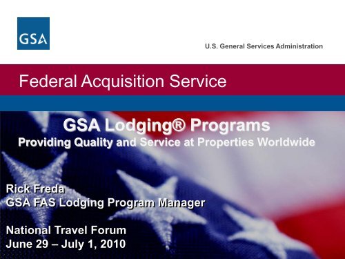 GSA Lodging Programs - The Global Business Travel Association