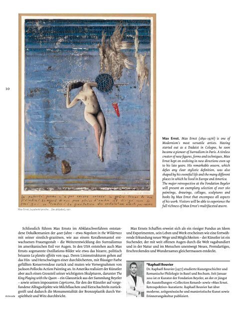 Max Ernst - Artinside - Das Museumsmagazin der Region Basel