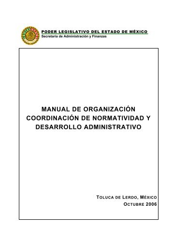 Coordinación de Normatividad y Desarrollo Administrativo - LVIII ...