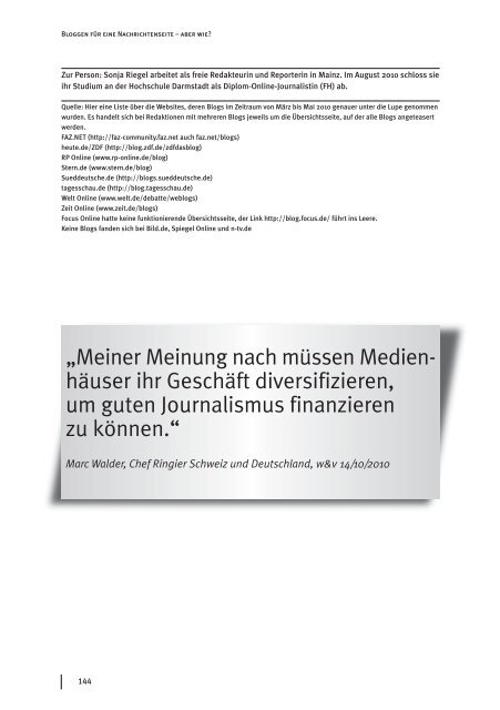Online-Journalismus - Netzwerk Recherche