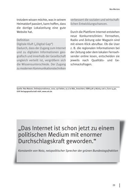 Online-Journalismus - Netzwerk Recherche