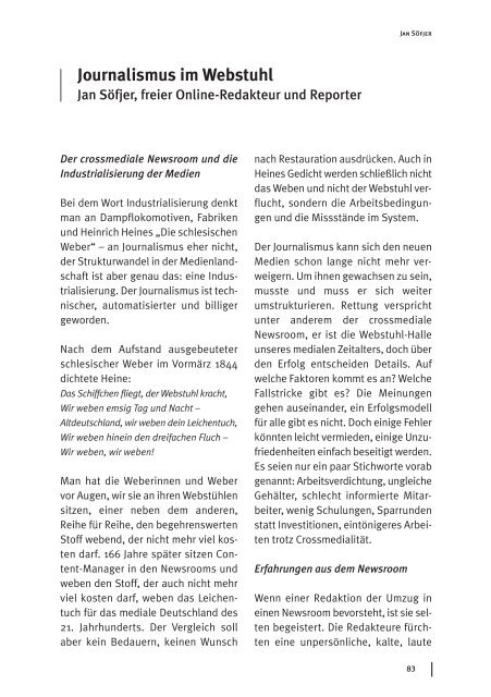 Online-Journalismus - Netzwerk Recherche