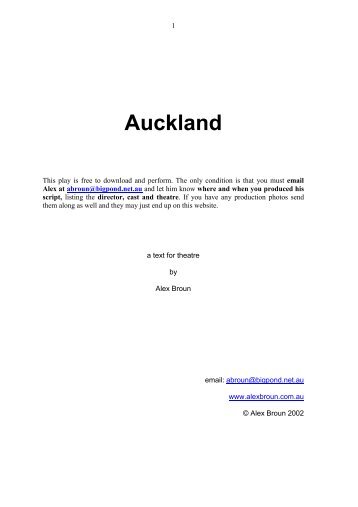 Auckland - Alex Broun