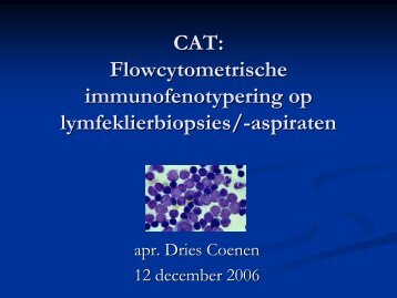 Lymfoproliferatieve aandoeningen - UZ Leuven