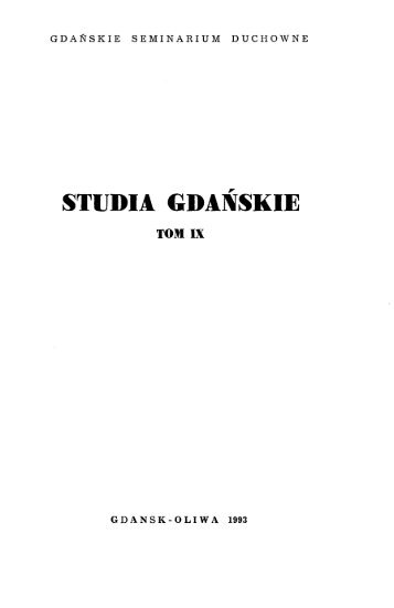 Studia GdaÅskie Tom IX