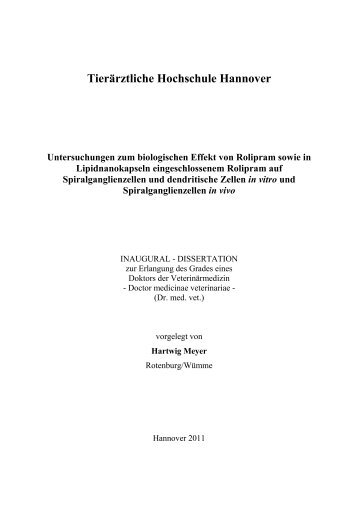 Tiho Bibliothek elib - Tierärztliche Hochschule Hannover