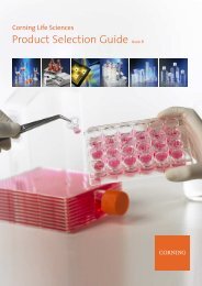Corning Life Sciences Product Selection Guide, Issue 8 (pdf, 7.36 kB)
