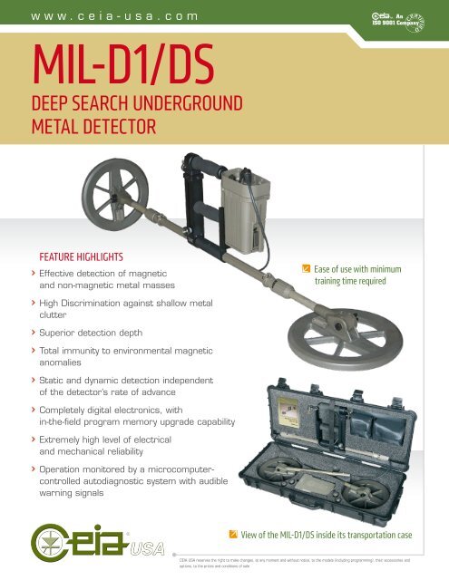 Deep Search UnDergroUnD MetaL Detector - Ceia