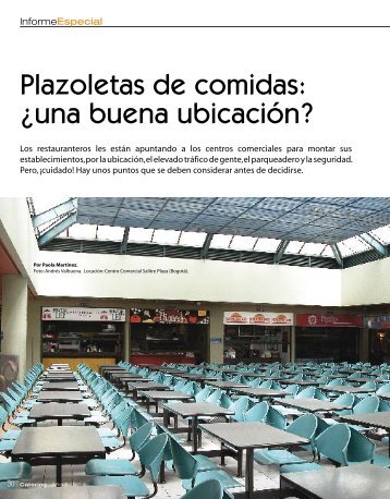 Plazoletas de comidas: Â¿una buena ubicaciÃ³n? - Catering.com.co