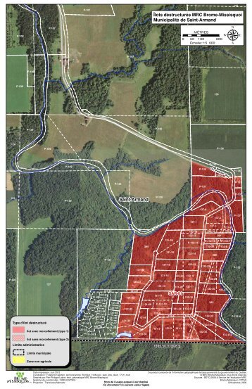 Saint-Armand Îlots déstructurés MRC Brome-Missisquoi Municipalité ...