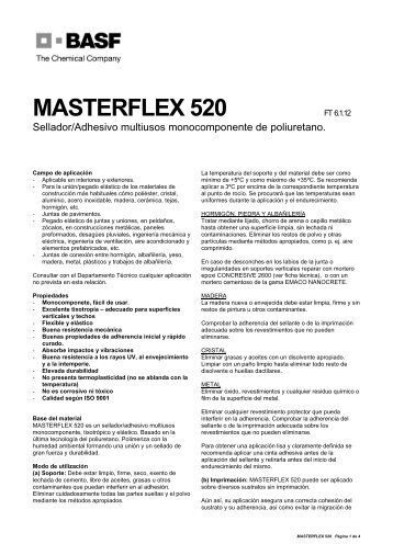 MASTERFLEX 520 FT 6.1.12