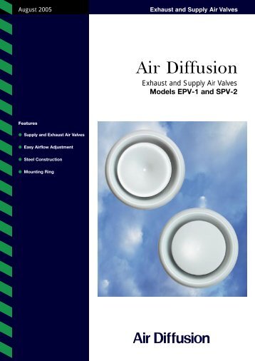 Exhaust and Supply Air Valves - Air Diffusion