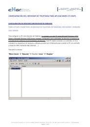 CONFIGURACIÃN DEL SERVIDOR DE TELEFONÃA PARA ...