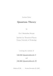 Quantum Theory - Particle Physics Group