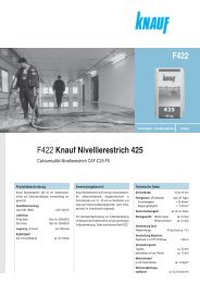 F422 Knauf Nivellierestrich 425 F422 - HG Fussbodensysteme GmbH