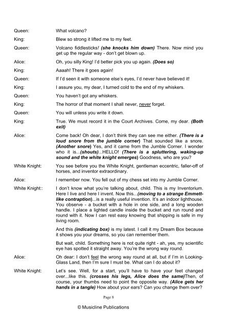 Script Alice Through The Looking Glass Senior.pdf - Musicline