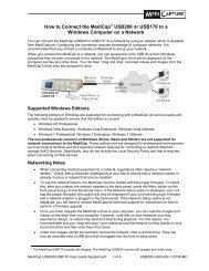 How to Connect the MediCap® USB200 or USB170 ... - MediCapture