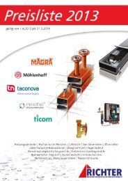 PREISLISTE 2013 als PDF-Datei - richterkg.at