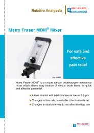 Matrx Fraser MDM Mixer - Air Liquide Healthcare Australia