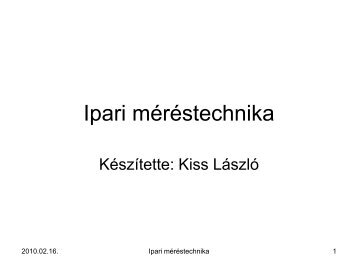 Ipari mÃ©rÃ©stechnika