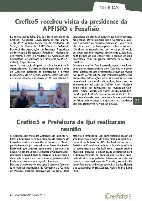 Revista Setembro - Crefito