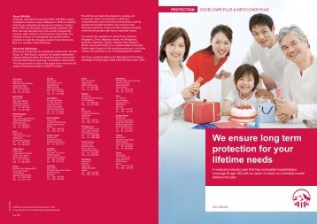 Brochure: ExcelCare Plus & MediCover Plus