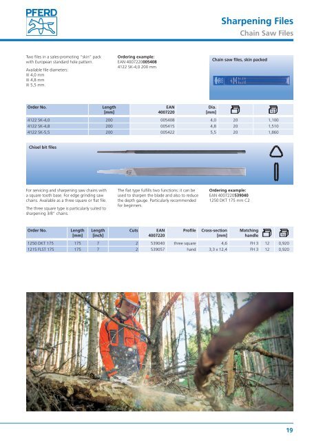 PFERD Tools for Forestry