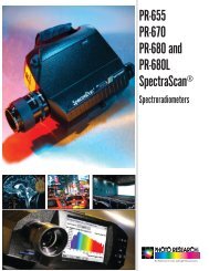 PR-655 Brochure - Photo Research, Inc.