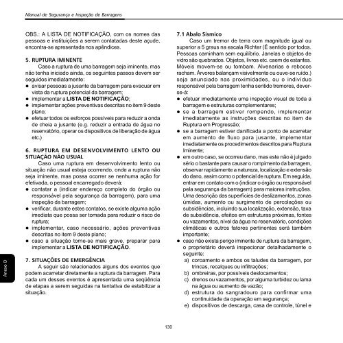 Manual de SeguranÃ§a e InspeÃ§Ã£o de Barragens 1 - Livros GrÃ¡tis