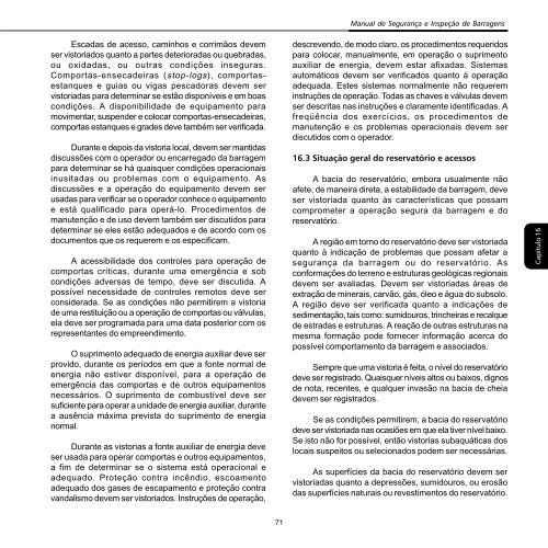 Manual de SeguranÃ§a e InspeÃ§Ã£o de Barragens 1 - Livros GrÃ¡tis