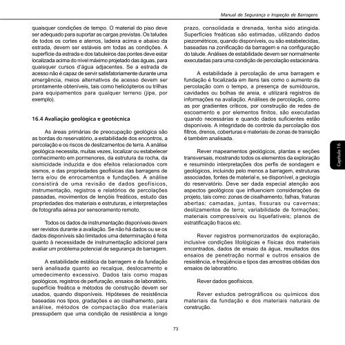 Manual de SeguranÃ§a e InspeÃ§Ã£o de Barragens 1 - Livros GrÃ¡tis