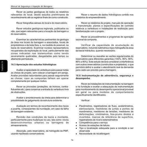 Manual de SeguranÃ§a e InspeÃ§Ã£o de Barragens 1 - Livros GrÃ¡tis