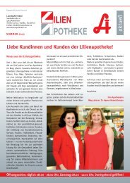 Freitag 15. Juni 2012 - Lilienapotheke