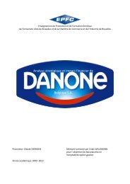 Analyse stratÃ©gique et impact financier de Danone