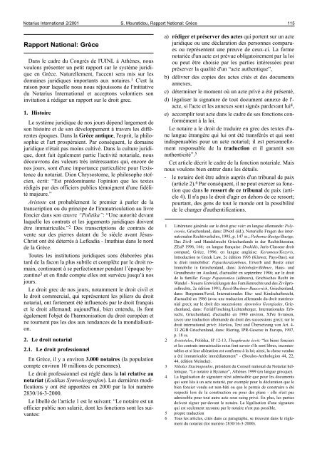 Rapport National: GrÃ¨ce - Notarius International