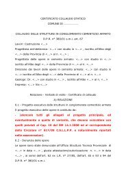 CERTIFICATO COLLAUDO STATICO COMUNE DI ...