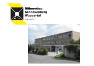 Chronique de la société - Bühnenbau Schnakenberg GmbH & Co.KG