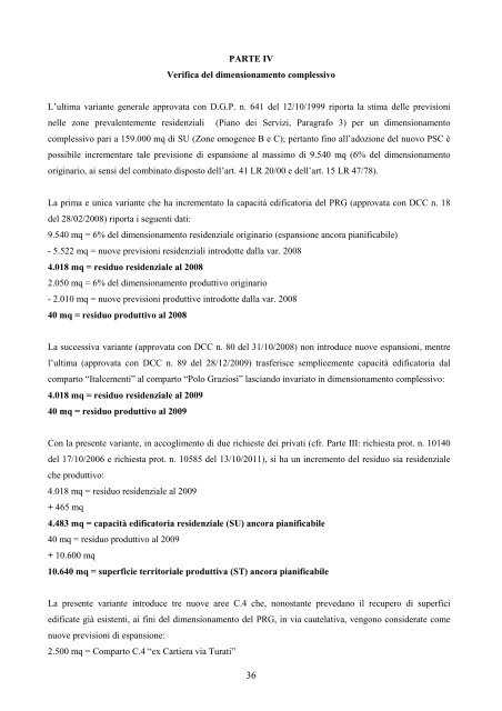 RELAZIONE ILLUSTRATIVA - Comune di Savignano sul Panaro