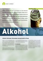 Im Fokus - Alkohol - Sucht Schweiz