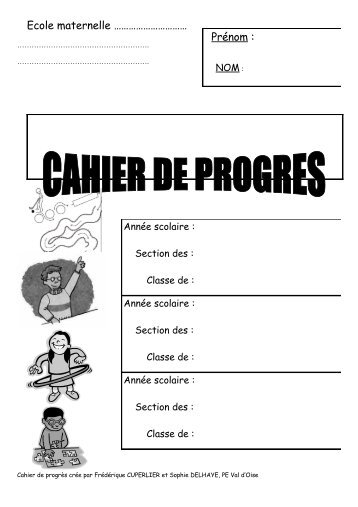 cahier_progres_maternelle09.pdf - IEN Sannois