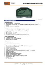 MD3 SERIES DASHBOARD DATALOGGER - TGP Racing