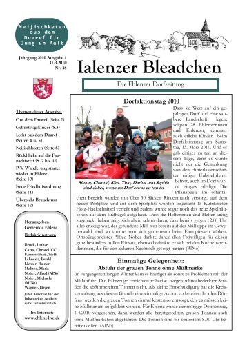 Ialenzer Bleadchen - Ehlenz.Live